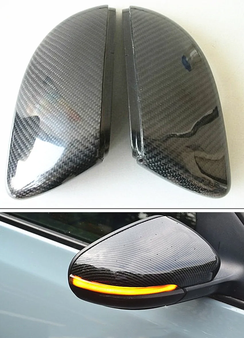 Карбон зеркальная Крышка для VW Golf 6 GOLFGTI R20 MK6 MK7 Scirocco CC Passat Beetle TOURAN замена зеркала заднего вида