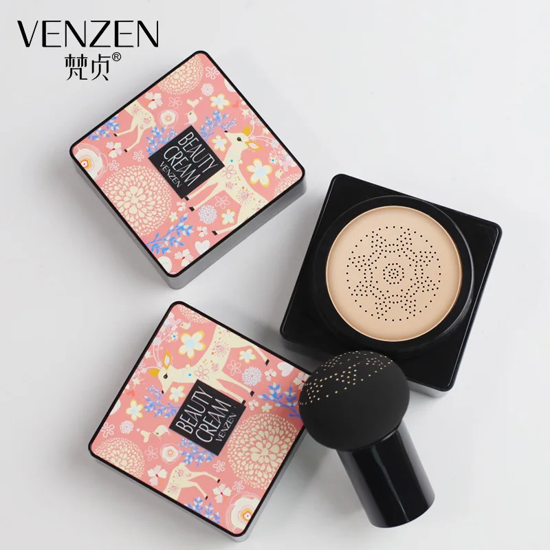 

2019 VENZEN Air Cushion BB Cream Cover корректор для Лица Увлажняющая Основа отбеливающий макияж основа для лица идеальный