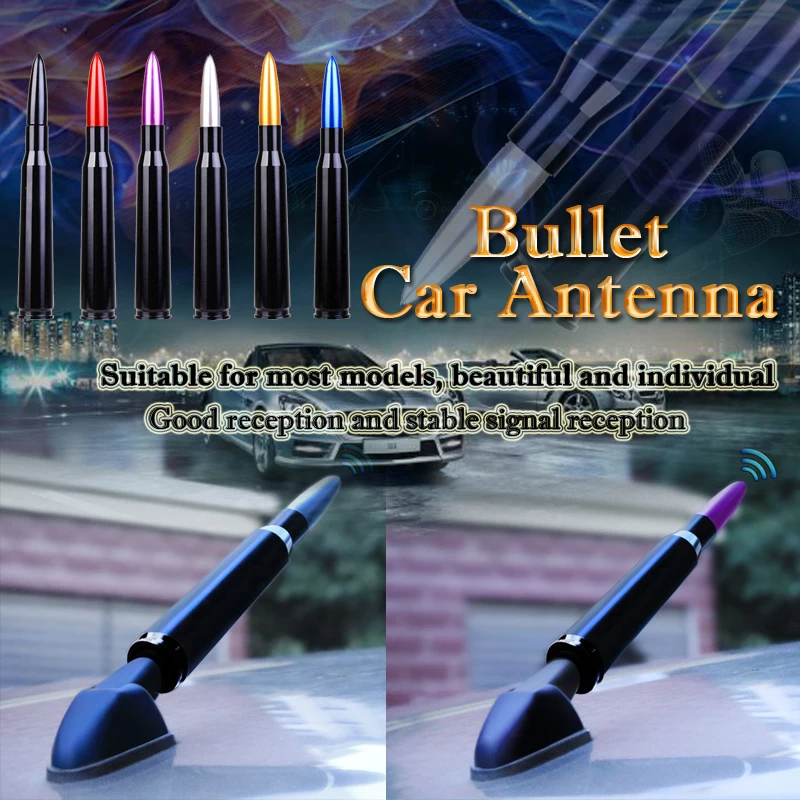 

Car General-Purpose Antenna Roof Bullet Antenna Car Radio Antenna Car Radio Antenna Signal Booster