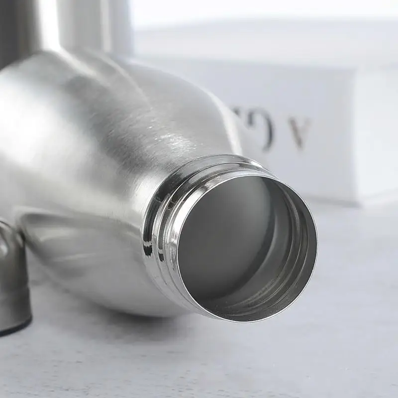 500/750 мл Спортивная бутылка для воды из нержавеющей стали с одной стенкой горячей