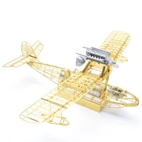 148 3d metal airplane puzzle model kit handmade static crafts toy assemble model building kits for kids birthday gift