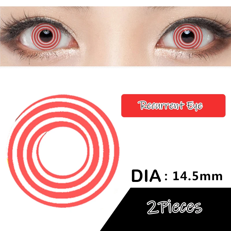 Красивые цветные контактные линзы для зрачков Женские разноцветные вечерние 14 5