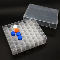 2pcslot 5ml 52holes plastic frozen tube storage box lab cryo freezing tube holder for experiment