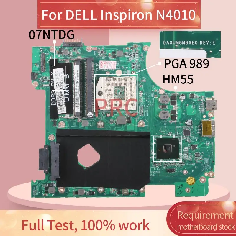 Placa-mãe para Computador Portátil Placa Principal para Notebook Dell Inspiron N4010 Placa-mãe para notebook