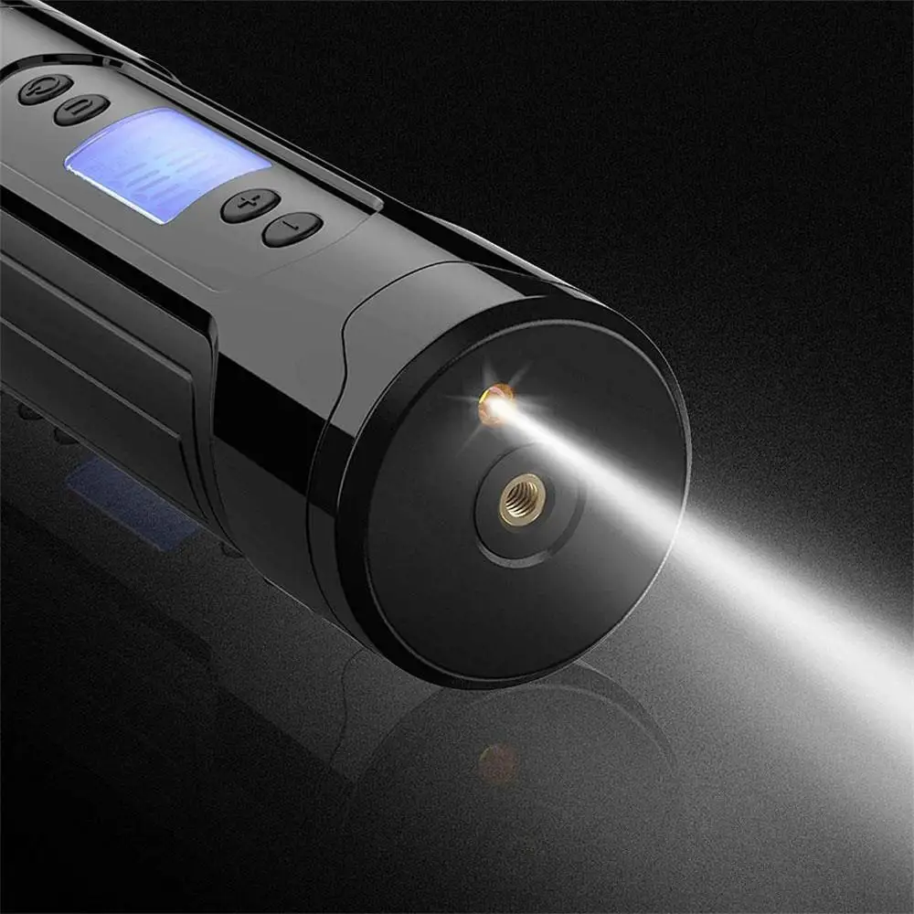 

Car Inflator Cordless Air Pump Multifunctional Phone Charging Treasure Tire Pressure Detector LED Light LCD 4-In-1 Portable