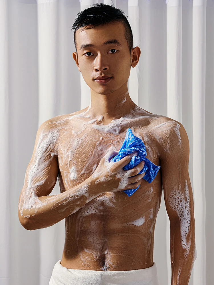 

Super Concentrated Foaming Bubbling Bath Towels Long Rubbing Back Artifact Back Skin Men and Women Bathing Balls Japan Genuine