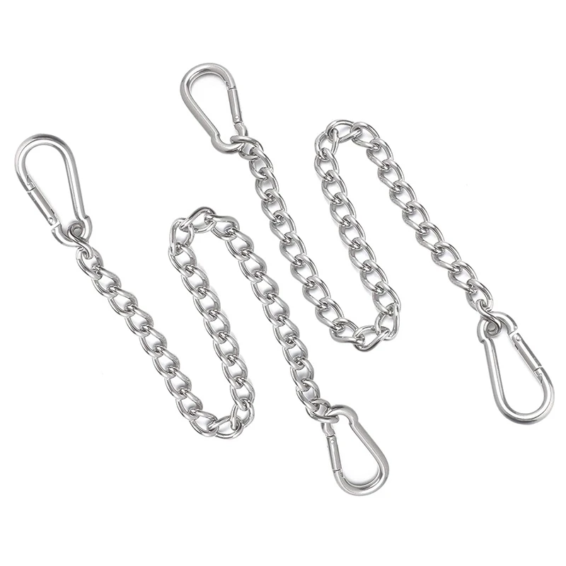 

Hanging Chair Chain with Carabiner-2 Pack Stainless Steel Hanging Kit Heavy Duty for Punching Bags Hammock Swing Sandbag