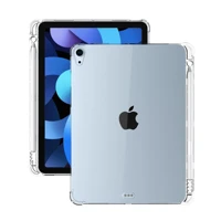 clear case for ipad air 4 3 2 soft silicone case for ipad pro 11 10 5 10 2 9 7 2017 2018 2019 2020 with pencil holder back cover