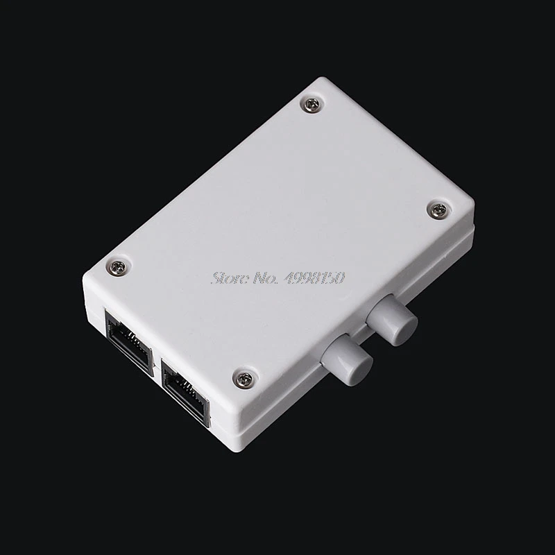 Мини-коммутатор с 2 портами сети AB ручной коммутатор в 1/1In2 RJ45 сеть/Ethernet Прямая