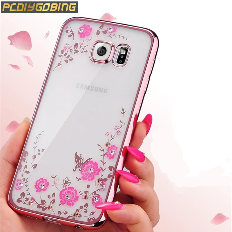 PDGB мягкий чехол для Samsung Galaxy S6 S7 Edge S8 S9 S10 Plus S10e Note 8 9 10 Pro прозрачный с цветами |