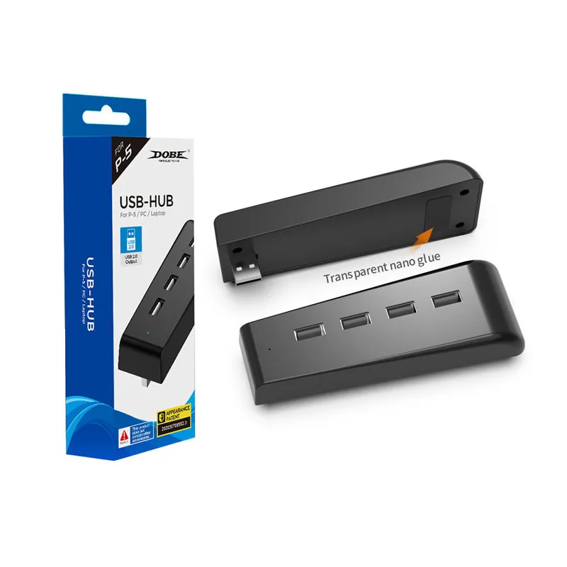 

PS5 USB 2.0 HUB High-Speed Transmission Extender USB Connection Splitter