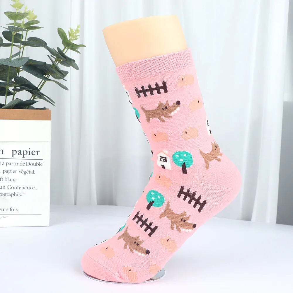 HEALMEYOU/1 пара милые шикарные женские Носки с рисунком овечки петуха собаки утки