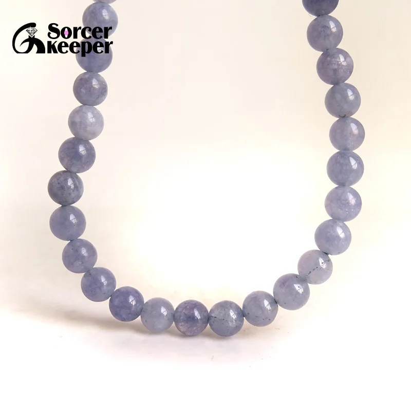 8 мм 10 круглый синий натуральный камень кристалл свободные бусины нить 15 &quotдля