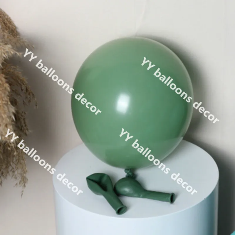 50 шт. в стиле ретро зеленая кожа 5/10/18 дюймов зеркальная АРКА металлические