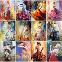 dutey diamond painting female violin abstract portrait diamond painting embroidery creative hobby art stitch home decoration