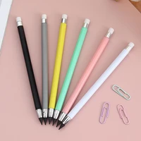 durable macarons color inkless eternal pencil hb unlimited writing pen no ink sketch tool office supplies school stationery gift