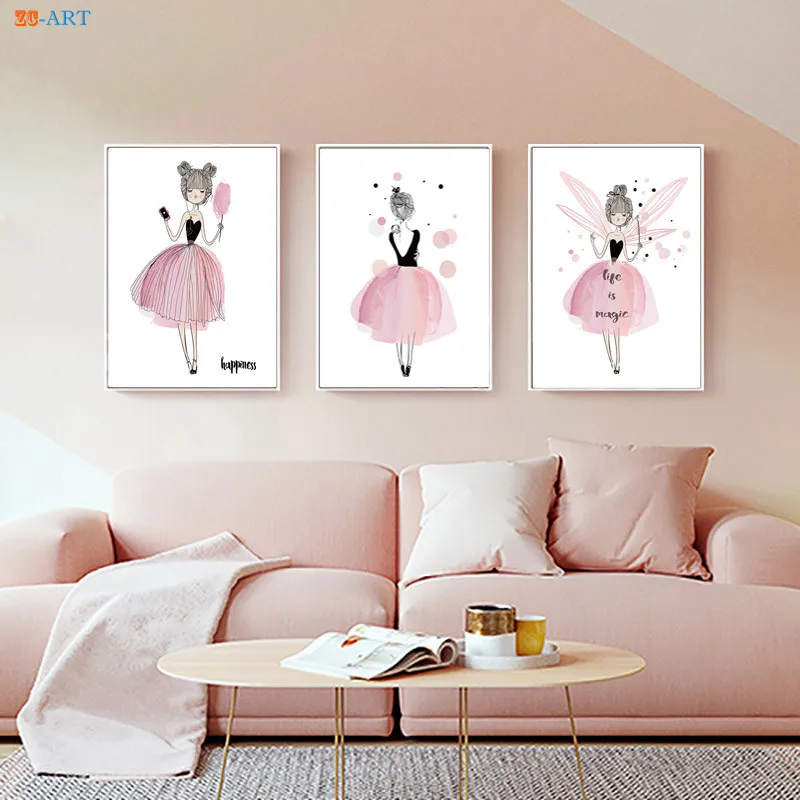 Картина на холсте в скандинавском стиле Настенная роспись задние плакаты и