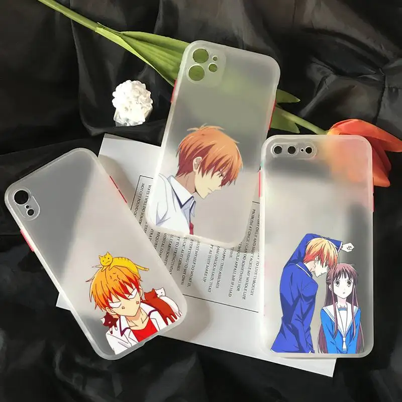

Fruits Basket Japan anime Phone Case matte transparent For iphone 7 8 11 12 plus mini x xs xr pro max cover