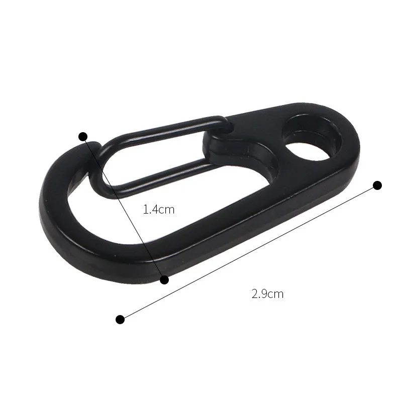 10 шт. мини брелок для ключей Карабин D типа подвесная пряжка маленький крючок