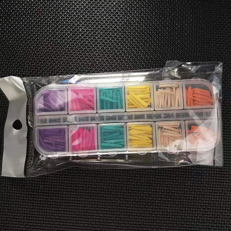 

240 Pcs Dental Supply Interdental Composite Contoured Wooden Wedges Colours Wooden Wedges Filling Wedge Dental Teeth Whitening