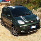 Декоративные наклейки на крышу автомобиля с капюшоном для-Fiat Panda Corss 4X4 OFF RAOD Stripes Exterior Auto Body Engine Cover виниловые наклейки