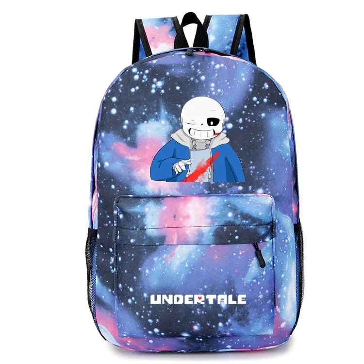 Рюкзак с аниме Undertale для девочек и мальчиков сумка книг Санс женщин мужская