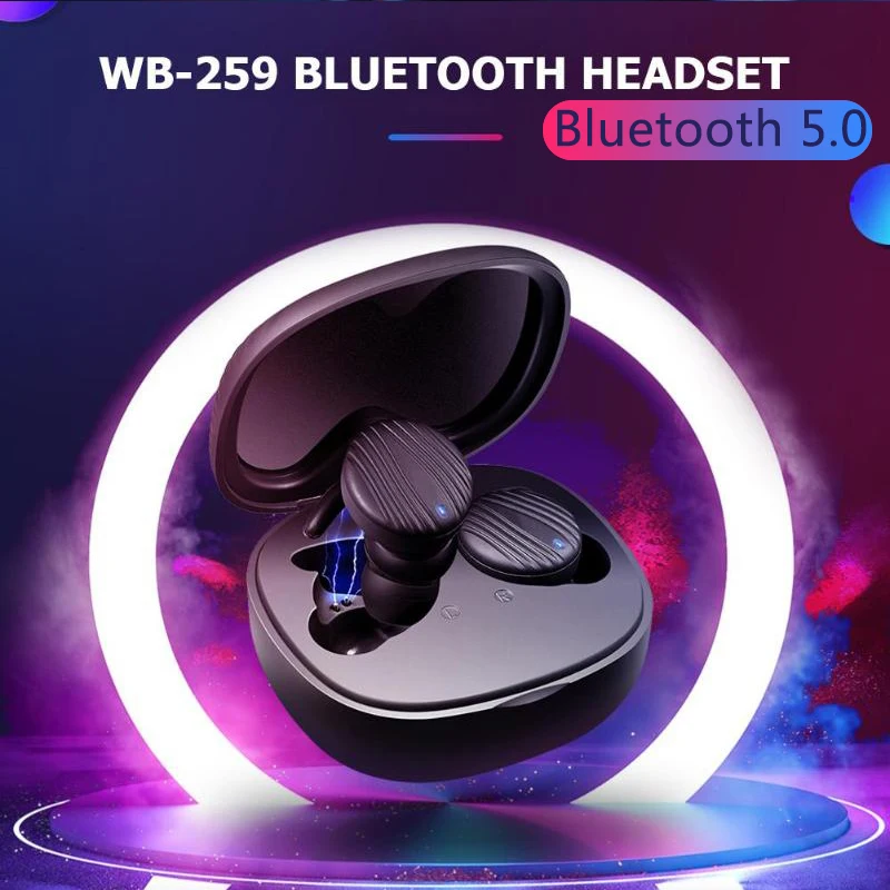 Беспроводные мини-наушники TWS Bluetooth шум наушники с шумоподавлением спортивные