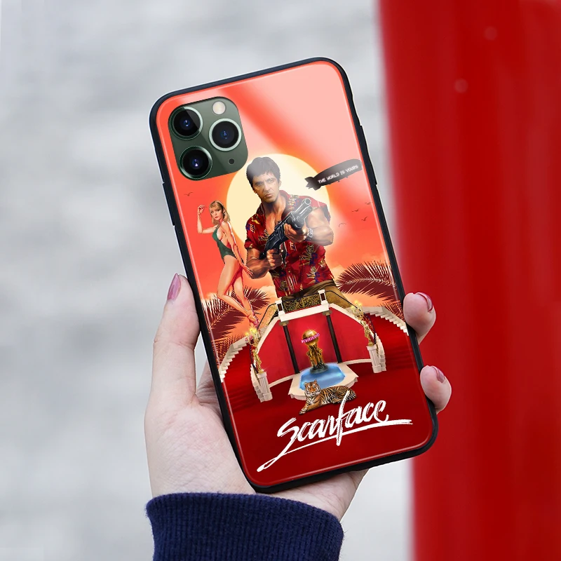 Scarface 1983 пленка Аль Пачино мягкий силиконовый стекло чехол для телефона iPhone SE 6 6s 7 8