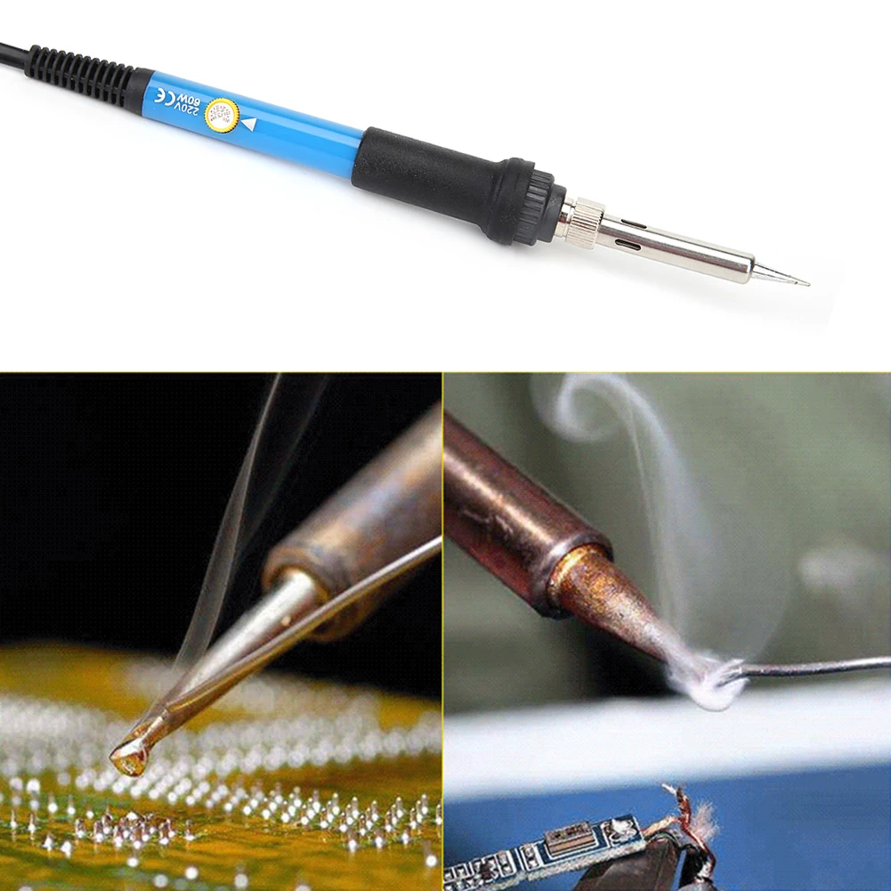 

60W Electric Soldering Iron Kit Adjustable Temperature Welding Solder Iron with On-Offf Switch Rework Station Soldering Tools