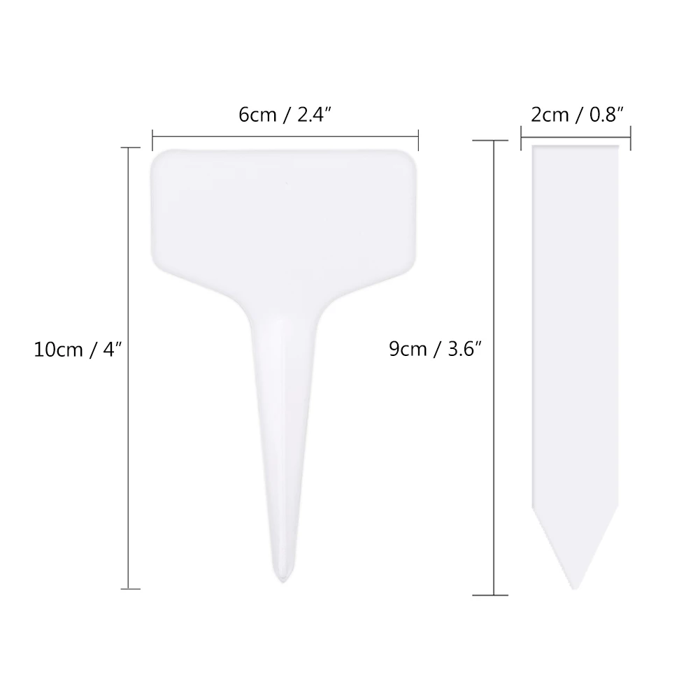 

300pcs Garden Labels Plant Classification Sorting Sign Tag Ticket Plastic Writing Plate Board Plug In Card Colorful With Marker