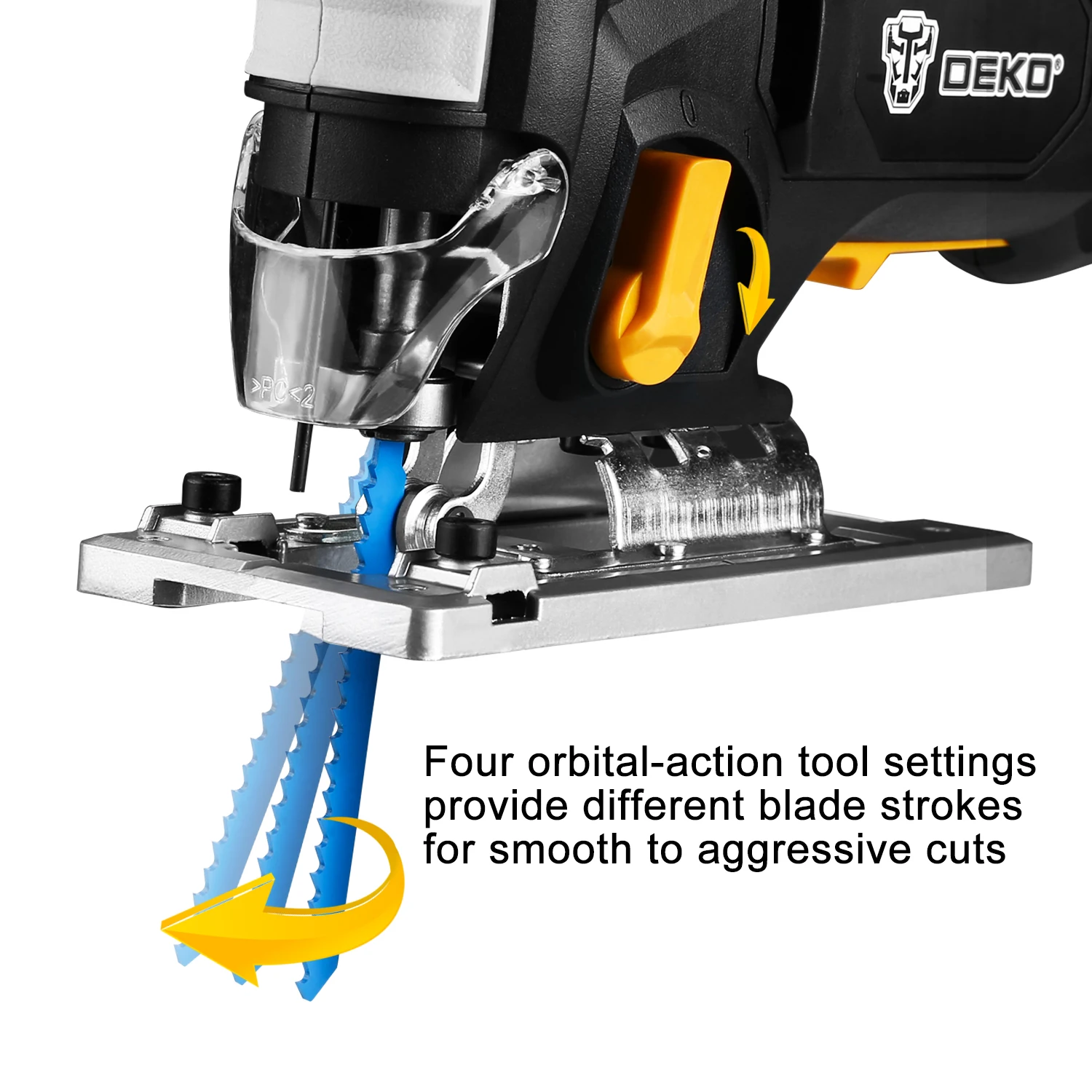 Мощная электропила DEKO шестигранная с переменной скоростью многоугольная