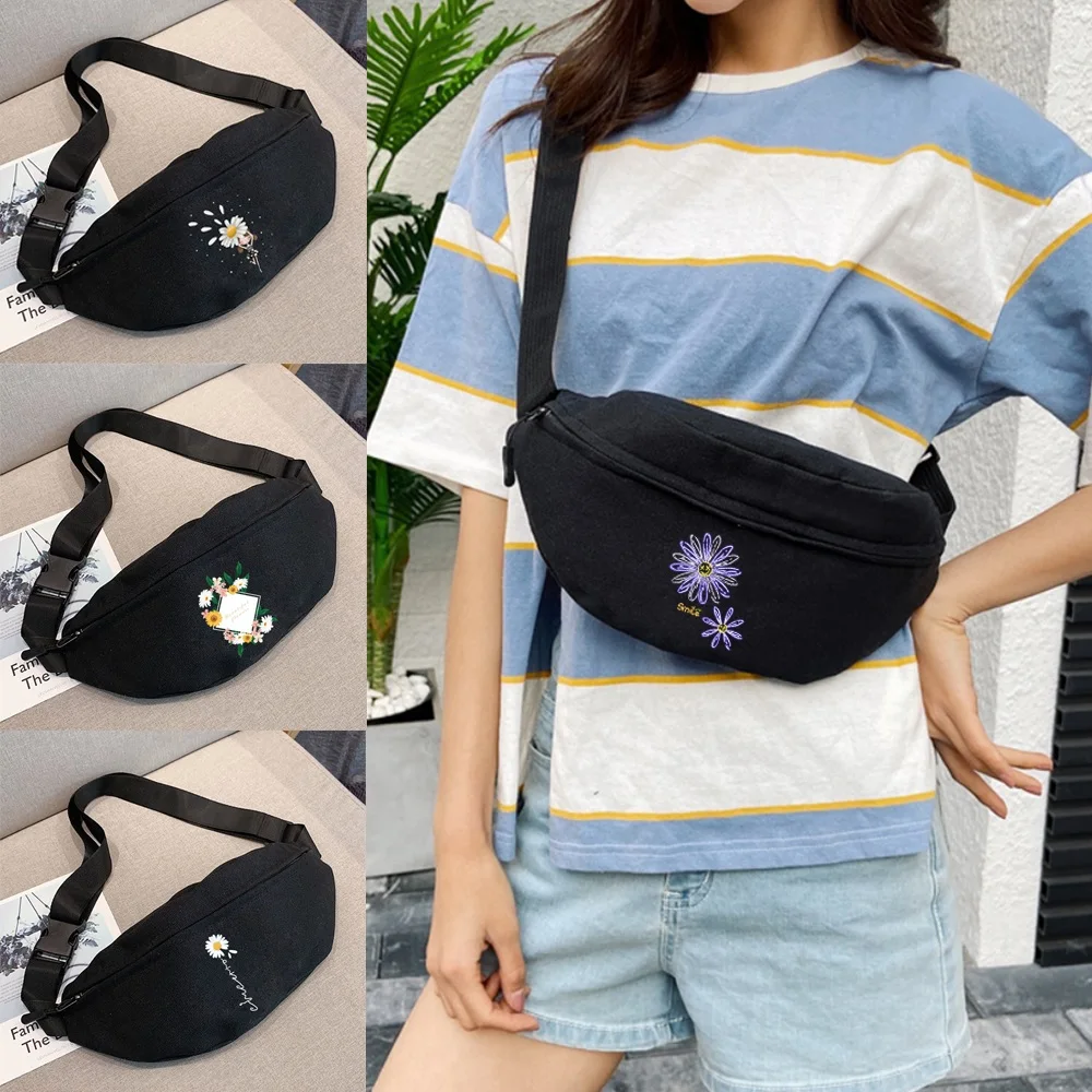 

Mini Bag Waist Packs Men Gym Sports Travel Bags,Crossbody Bags,daisy Printing Tote Women Chest Bags Shoulder Clutches Waist Bags