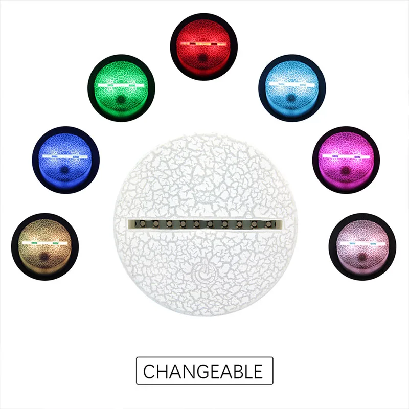 Светодиодный ночник с дистанционным управлением волк 16 цветов мультяшный