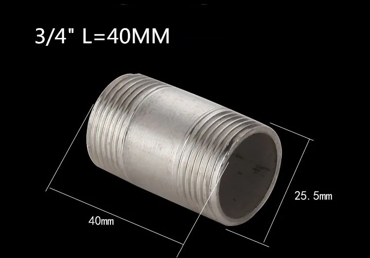 

BSPT 1/4" 3/8" 1/2" 3/4" 1" Male x Male Threaded Union Connector Pipe Fittings Stainless Steel SS304