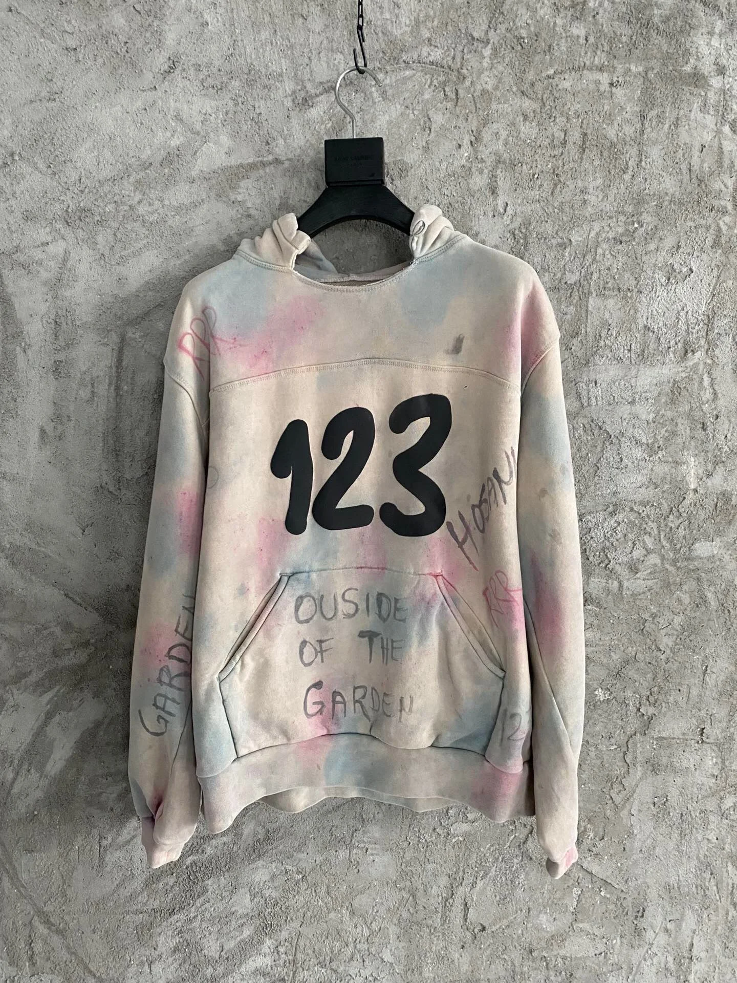 

Мужская винтажная Толстовка Оверсайз с рисунком на завязках, 123