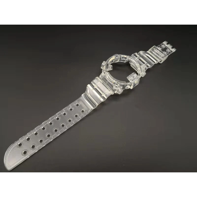 Прозрачный силиконовый резиновый ремешок для часов чехол телефона сменный