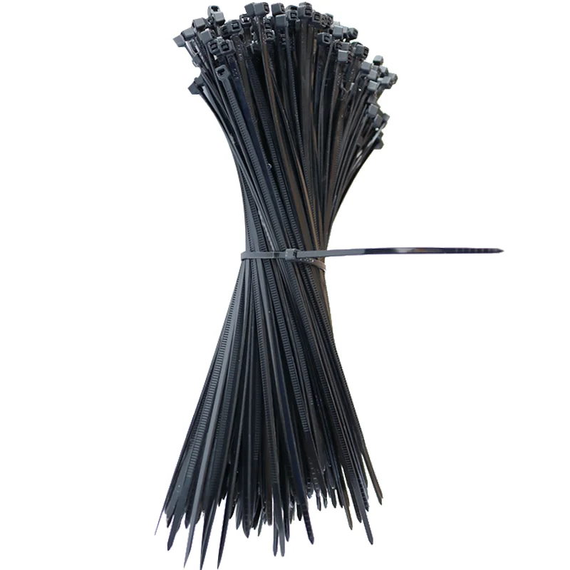 Самоблокирующийся пластиковый нейлоновый Галстук 100 шт. черный 5x300кабельная