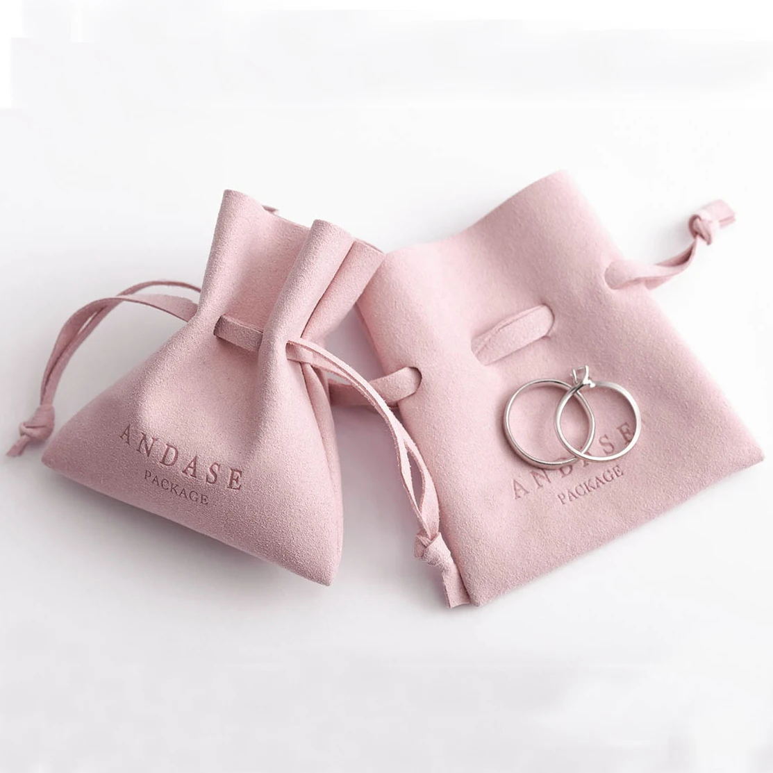 Kopen 100Pc 200 Stuks 7X8Cm Aangepast Met Eigen Logo Microfiber Pouch Jewelries Verpakking Zak Inscriptie Gepersonaliseerde Logo Organizer Pouch