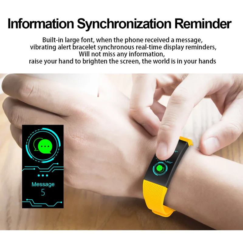 QW18 крови Давление умный Браслет монитор сердечного ритма Фитнес трекер IP67