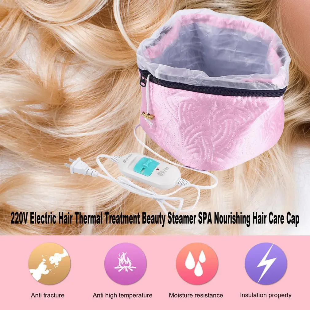 

Heating Cap Household Hair Mask Hat Oil Cap Electric Heating Cap Hair Care Cap Hair Hair SPA Cap Reusable Shower Cap