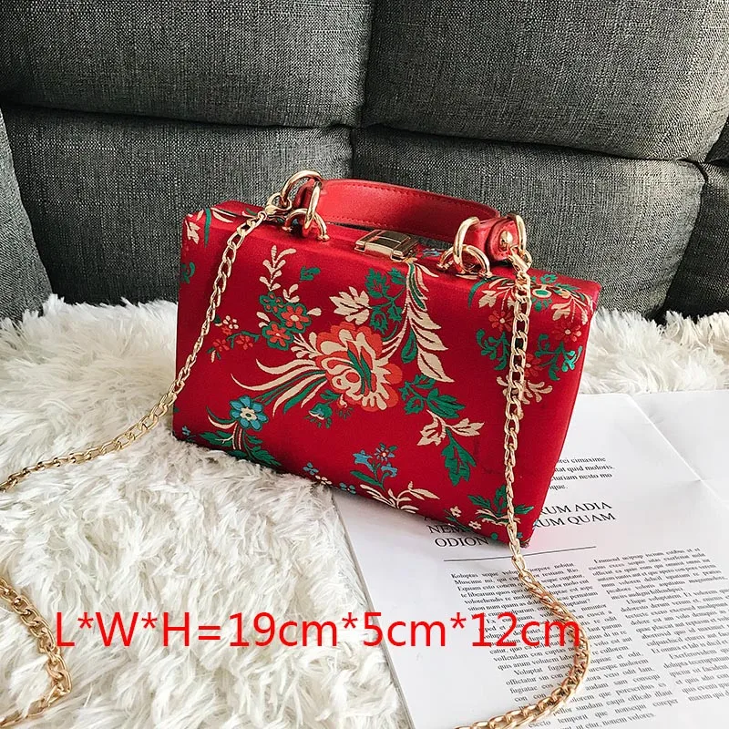 2020 женский вечерний клатч в стиле ретро с цветами красные свадебные/вечерние