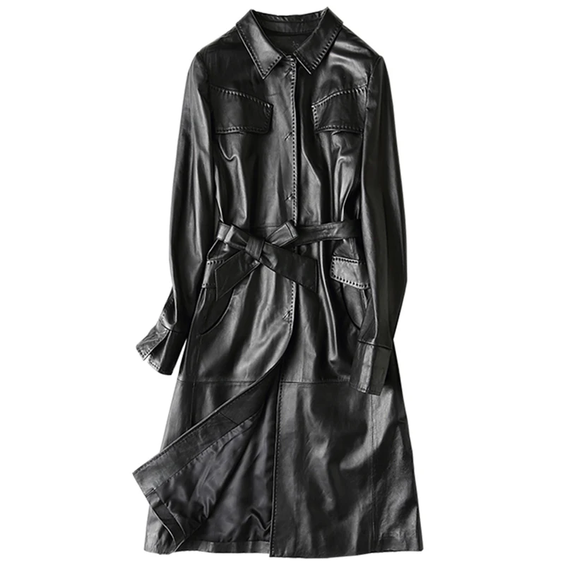 Женская Шуба из натуральной кожи женская одежда 2020 весеннее пальто овчины