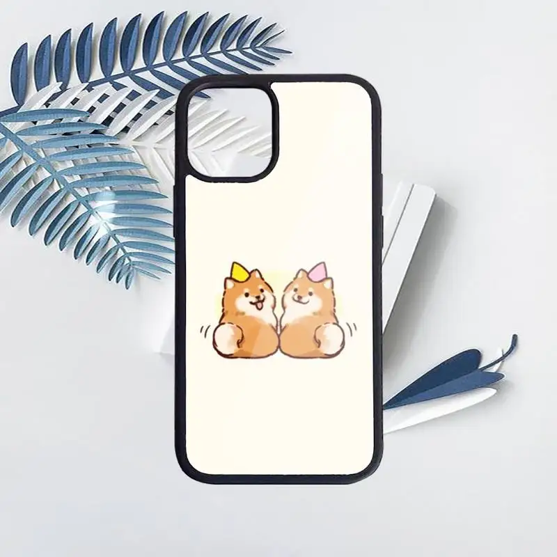 

Cartoon Shiba Inu dog cute animal Phone Case PC for iPhone 11 12 pro XS MAX 8 7 6 6S Plus X 5S SE 2020 XR