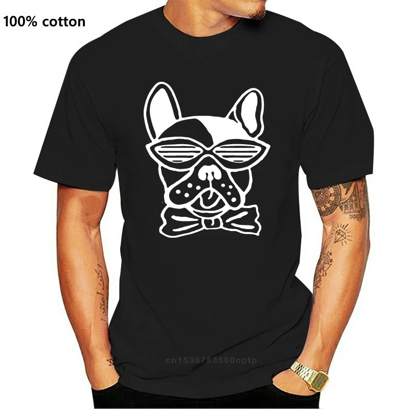 

Футболка Create Bulldog Goth для мужчин, крутые мужские хлопковые футболки, одежда с круглым вырезом и короткими рукавами, футболка