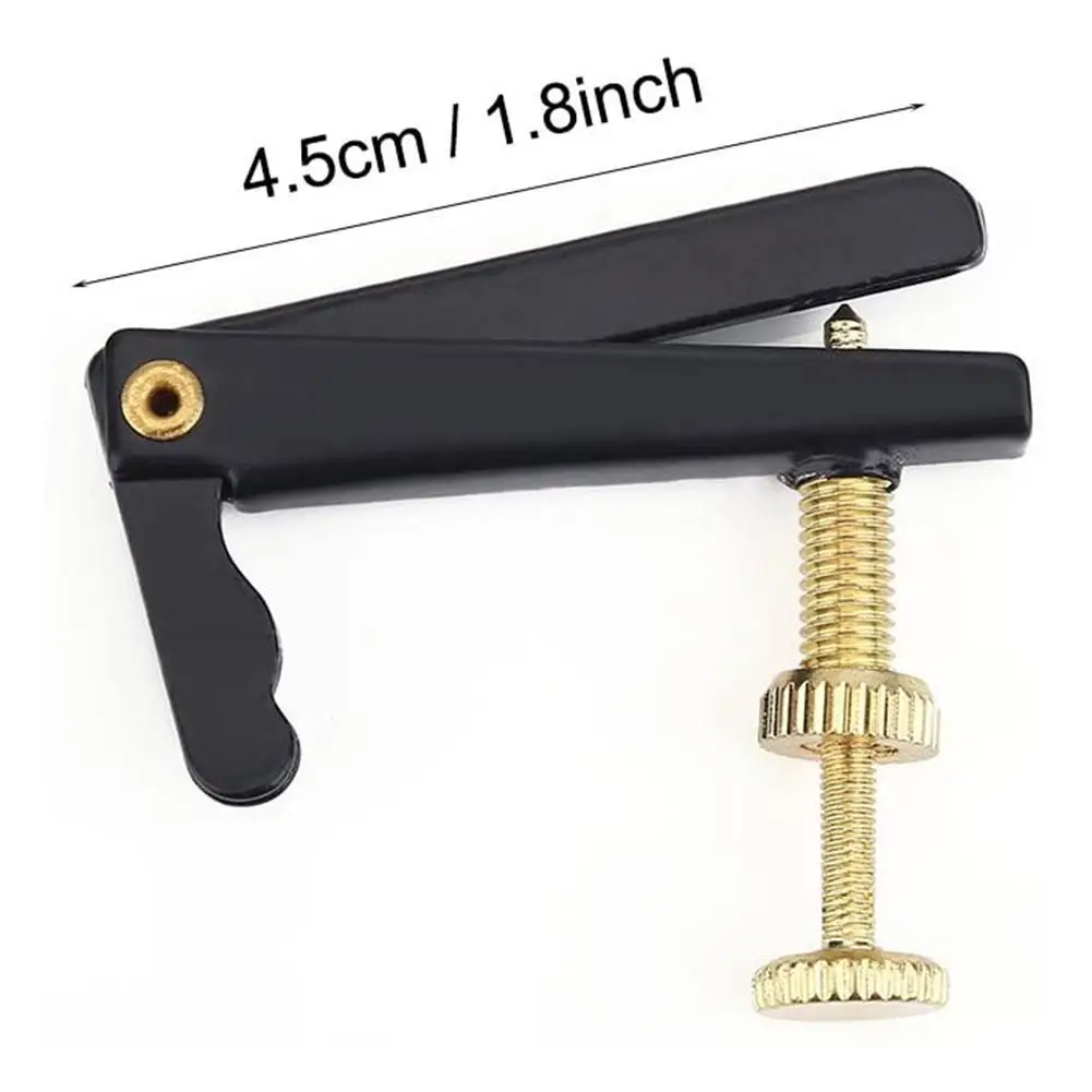 

4Pcs/Set 3/4-4/4 Violin Metal Fine Tuner Long-Term Use String Fine Tuning Adjuster Musical Instrument Accessories Black And Gold