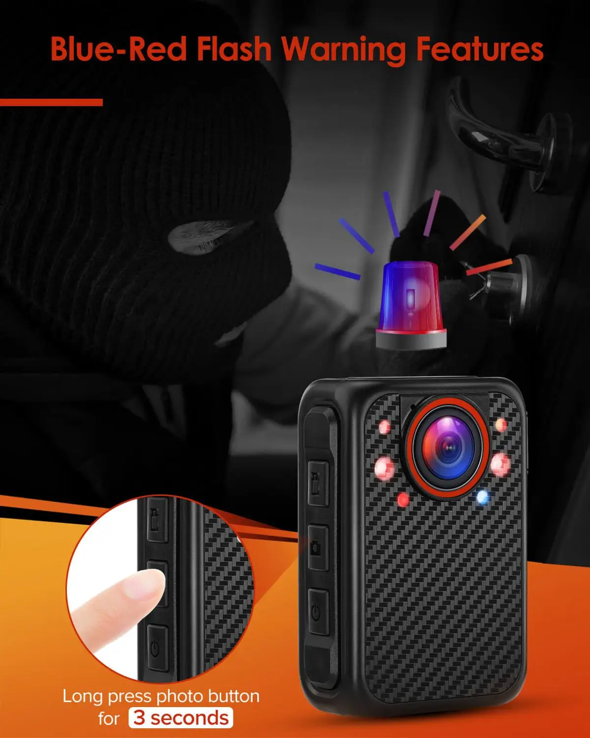 BOBLOV X1 Мини полицейская камера 1080P портативная для тела с поддержкой 128 Гб ночного