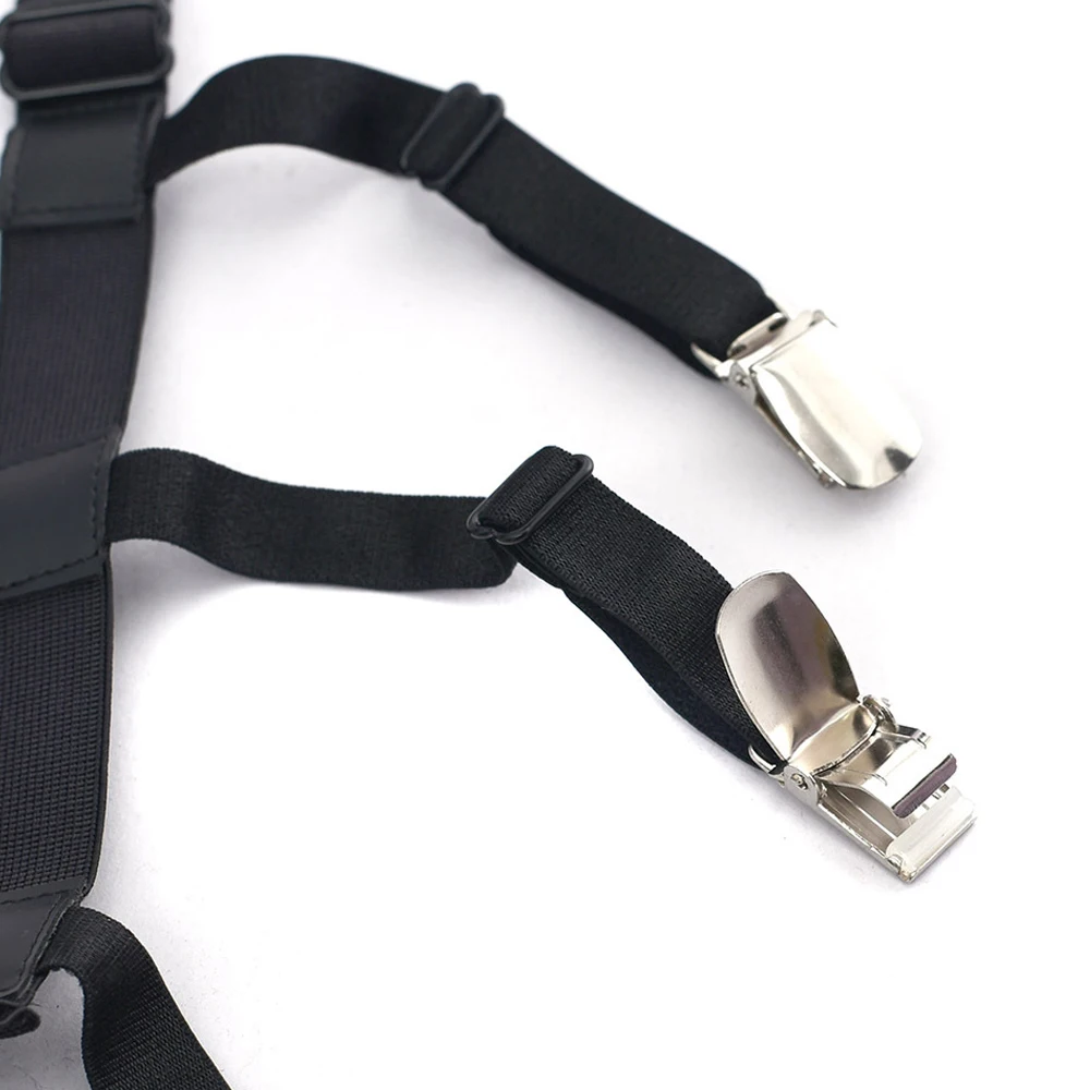 Регулируемый держатель для рубашки 2 шт. ремни деловой мужской эластичный пояс