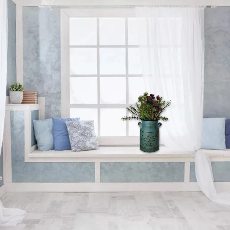 Q9QF античные синие ваза скульптура в минималистском стиле Цветочная композиция