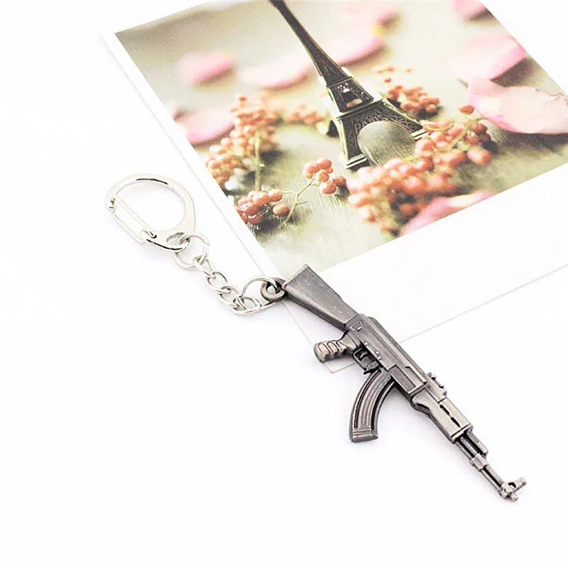 Брелок для ключей AK 47 игровой брелок с винтовкой пистолетом военным оружием Counter