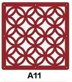 A11 Домашний декор, 6 шт., 29x29 см, подвесные экраны для гостиной, части панелей, перегородки, стены, искусство, сделай сам, украшение из белого дерева, пластик - Цвет: A11